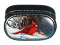 Cardinal bird in winter by Yu. Belov