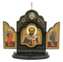 Lacquer Icon St. Nicolas the Miracle-Worker thumbnail