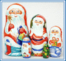 Nesting Doll Santa With Gifts 5pc