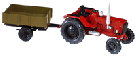 Fire Tractor with Open Trailer