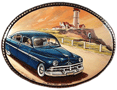 Blue Lincoln 1950